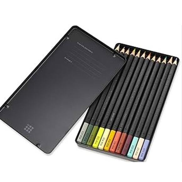 Moleskine 12 Watercolour Pencils Naturally Smart Asstd NWT - Picture 3 of 3